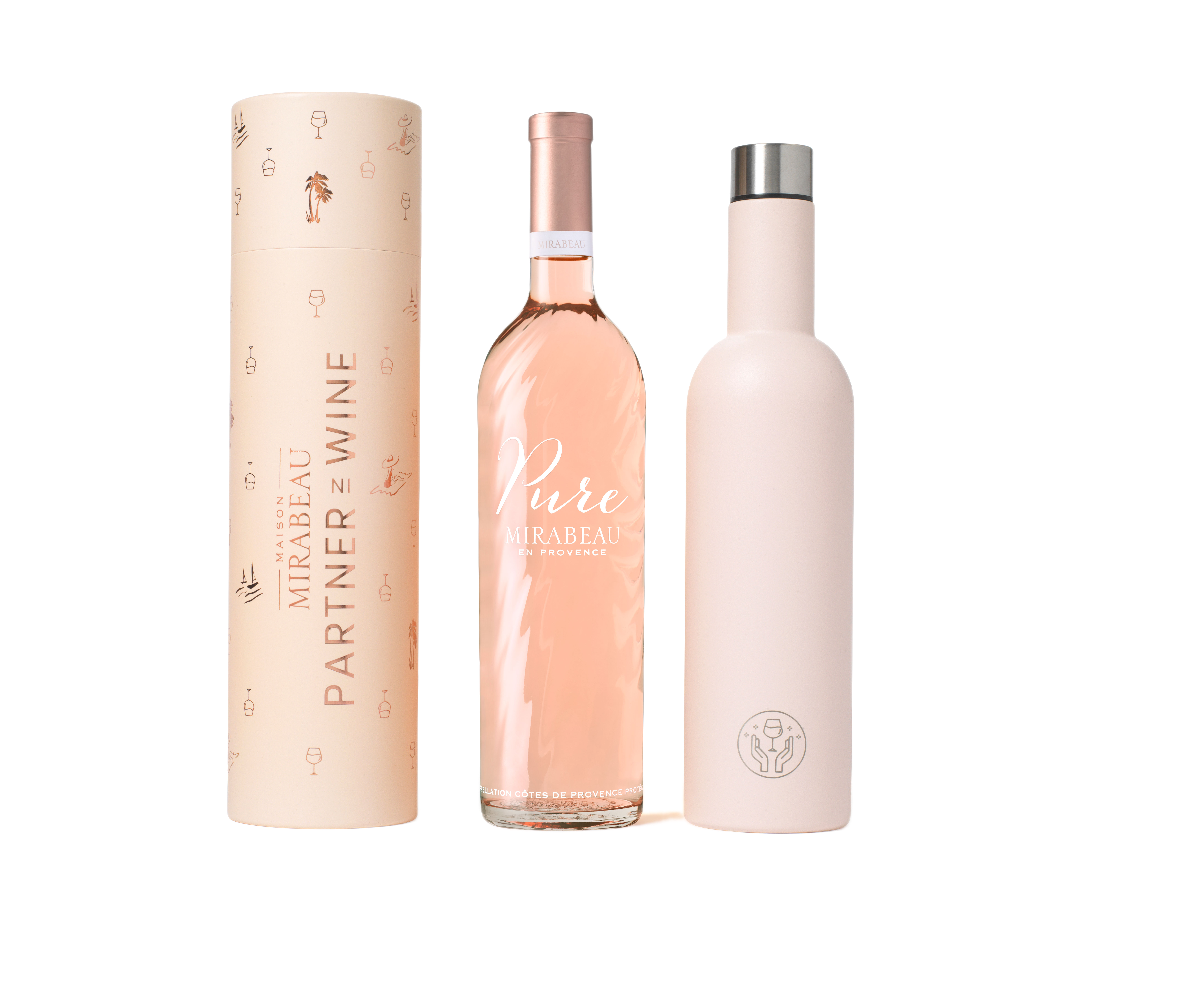 Maison Mirabeau x Partner in Wine Pure Pink Bottle Bundle